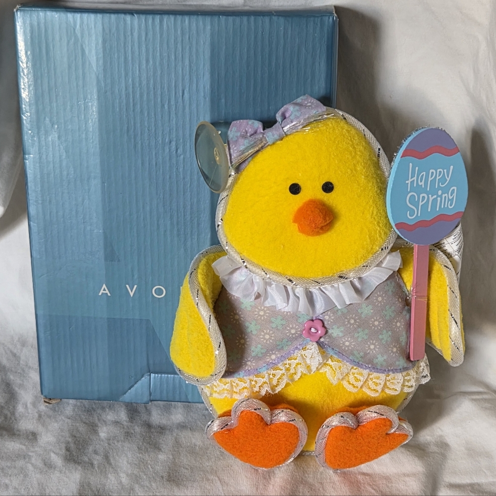 Avon Yellow and Orange Spring Chick Decor